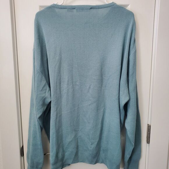 Bernardini  Italy Green Patterned Sweater XL Xlarge - Picture 5 of 5